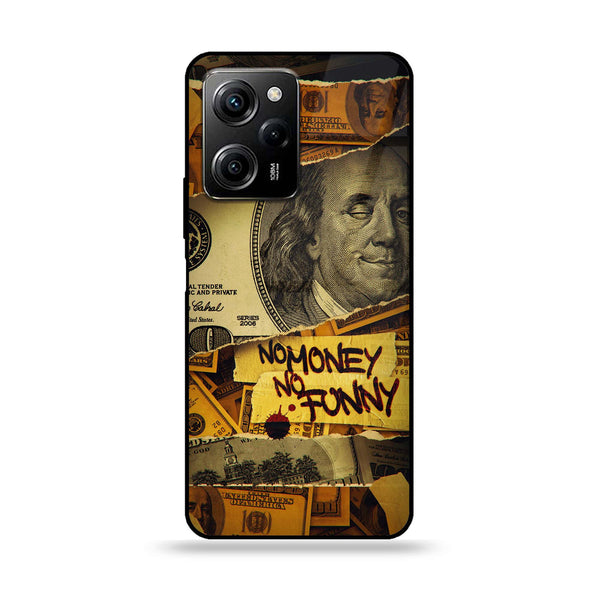Xiaomi Poco X5 Pro - Dollar Series - Premium Printed Glass soft Bumper shock Proof Case
