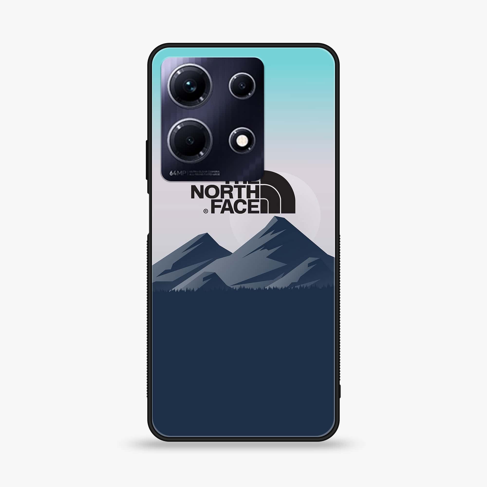 Infinix Note 30 Pro - The North Face Series - Premium Printed Glass soft Bumper shock Proof Case