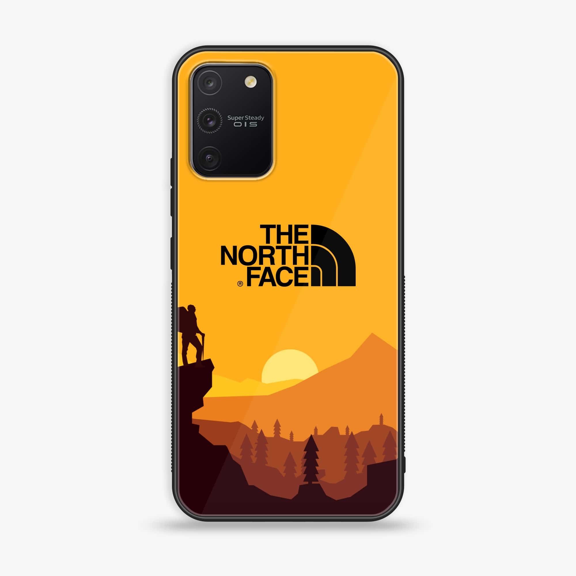 Galaxy S10 Lite - The North Face Series - Premium Printed Glass soft Bumper shock Proof Case