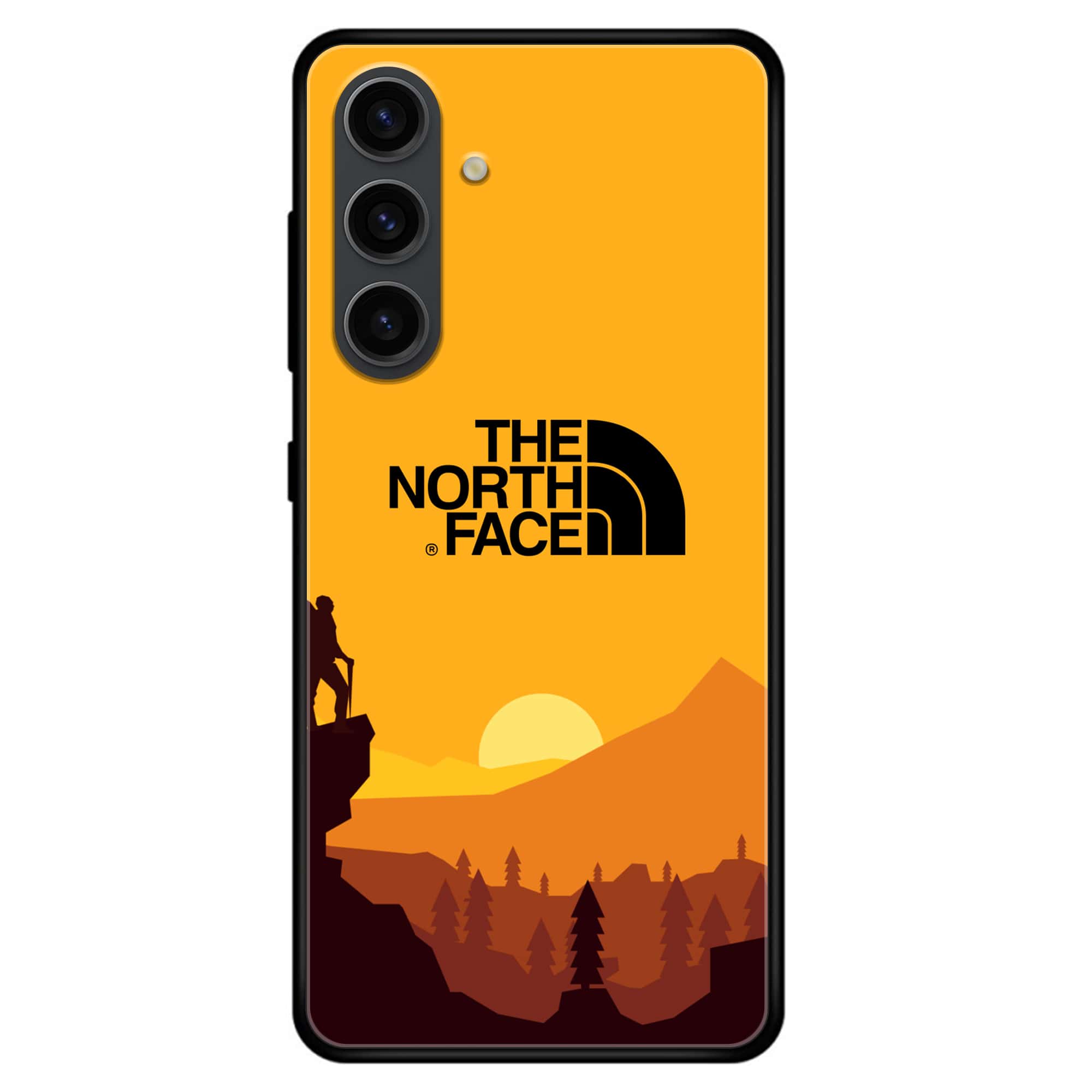 Samsung Galaxy S24 Plus - The North Face Series - Premium Printed Glass soft Bumper shock Proof Case