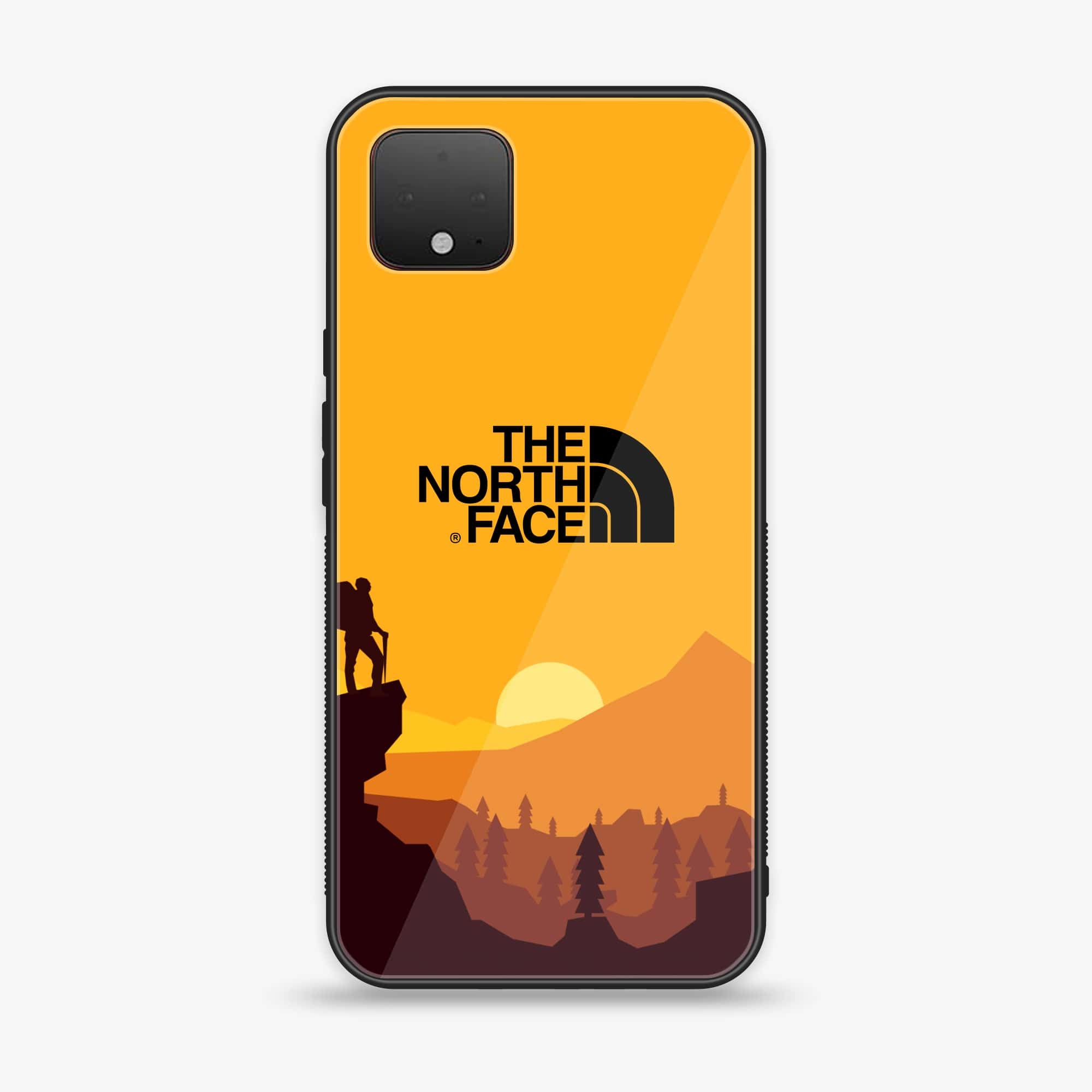 Google Pixel 4 - The North Face Series - Premium Printed Glass soft Bumper shock Proof Case