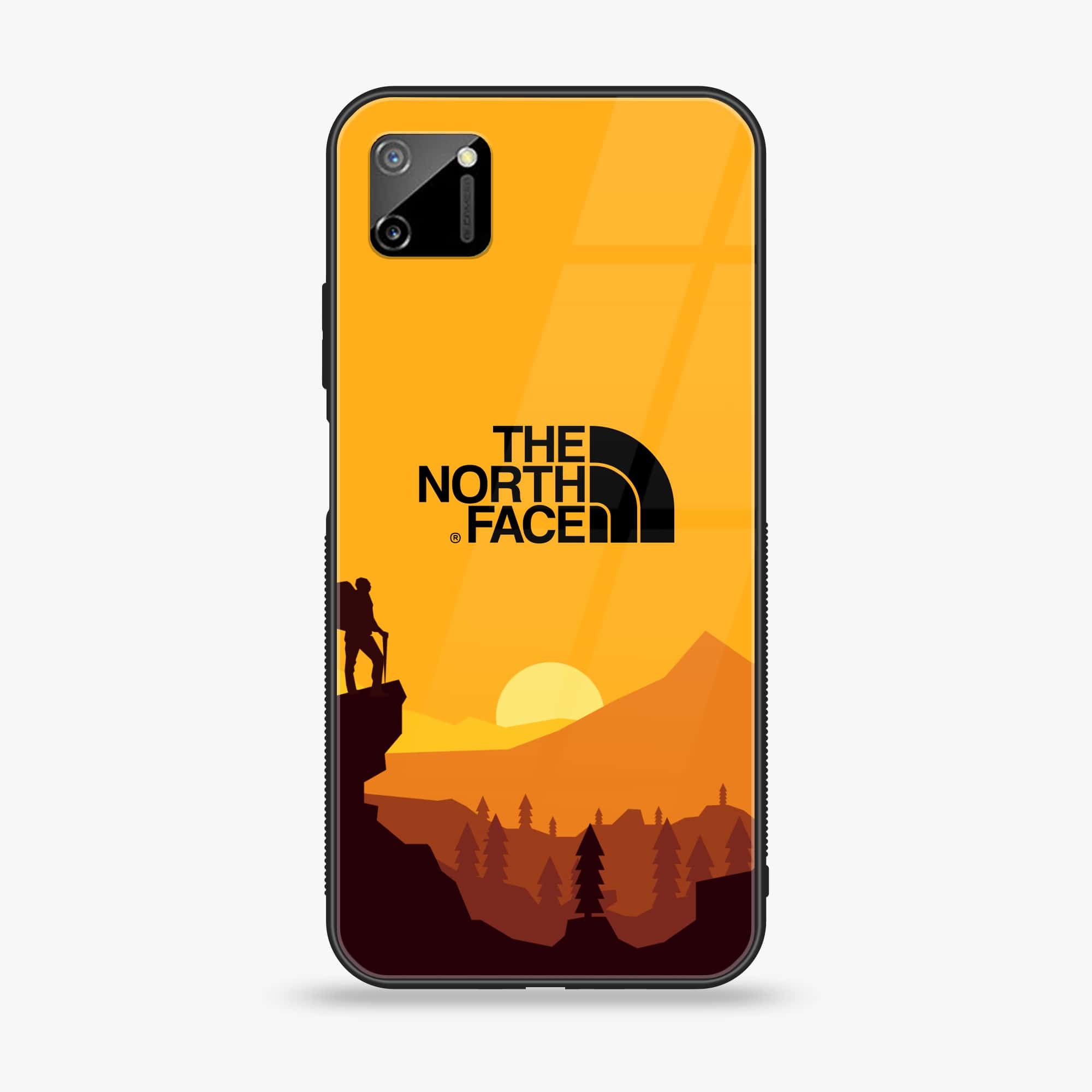 Realme C11 - The North Face Series - Premium Printed Glass soft Bumper shock Proof Case