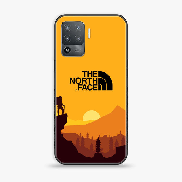 Oppo A94 - The North Face Design 10 - Premium Printed Glass soft Bumper shock Proof Case CS-16405