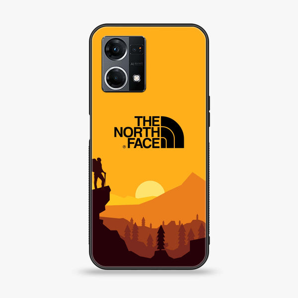 Oppo F21 Pro 4G The North Face Design 10 Premium Printed Glass soft Bumper shock Proof Case CS-20746