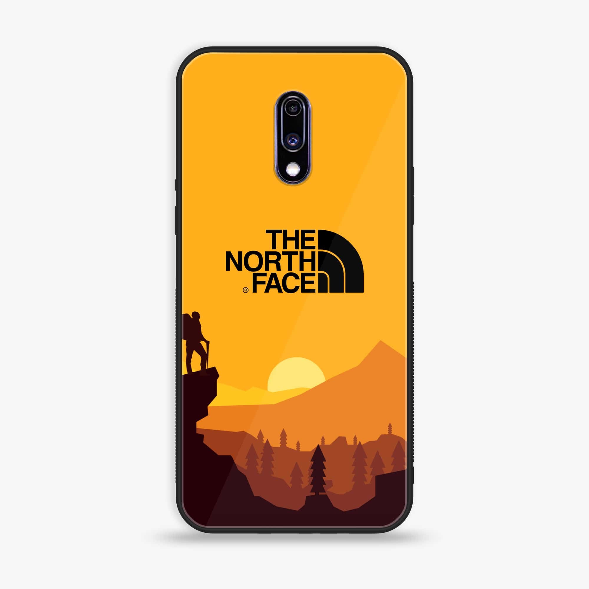OnePlus 7 - The North Face Series - Premium Printed Glass soft Bumper shock Proof Case