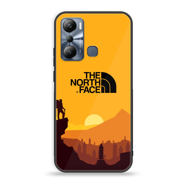 Infinix Hot 20i The North Face Design 10 Premium Printed Glass soft Bumper shock Proof Case CS-17861