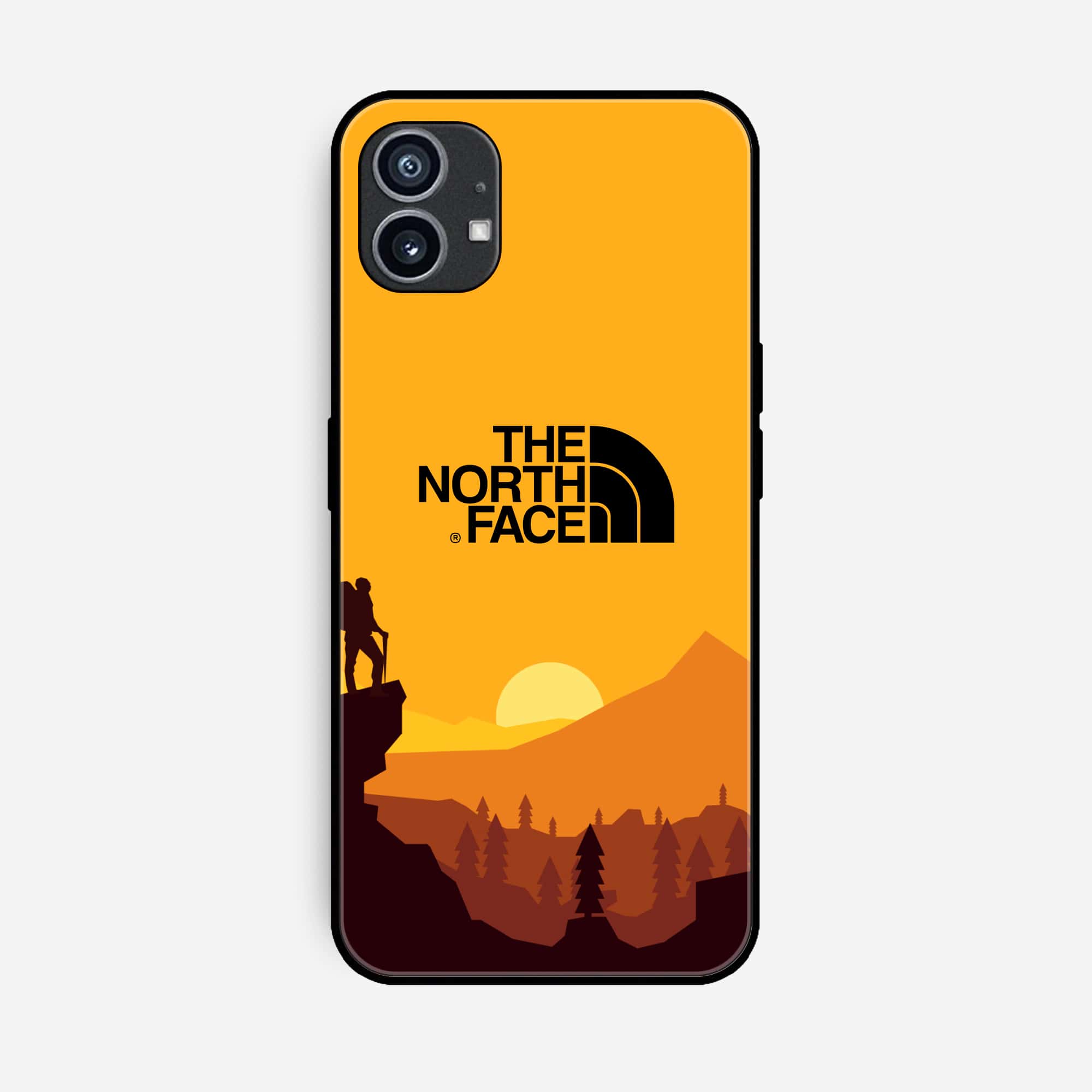 Nothing Phone (1) The North Face Series Premium Printed Glass soft Bumper shock Proof Case