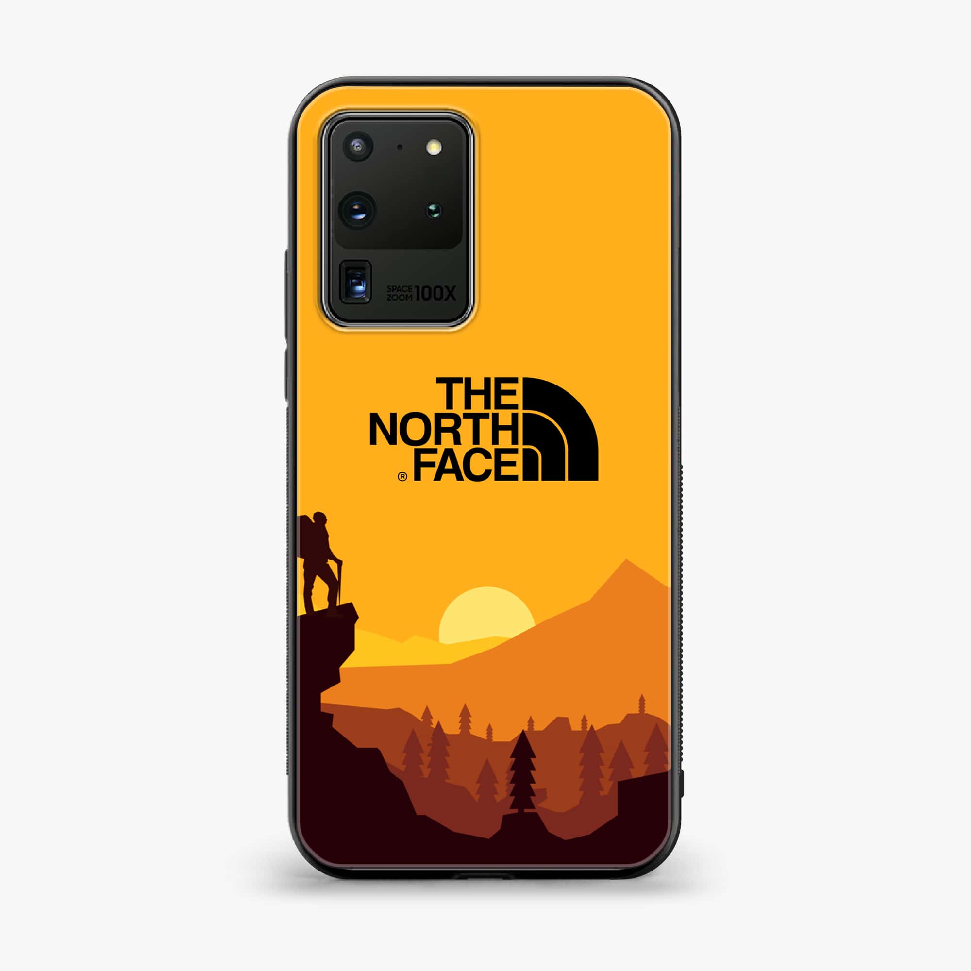 Samsung Galaxy S20 Ultra - The North Face Series - Premium Printed Glass soft Bumper shock Proof Case