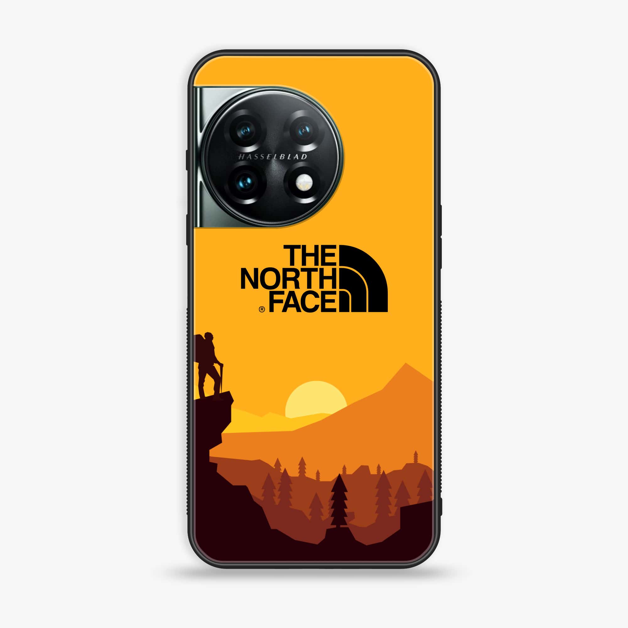 OnePlus 11 5G - The North Face Series - Premium Printed Glass soft Bumper shock Proof Case