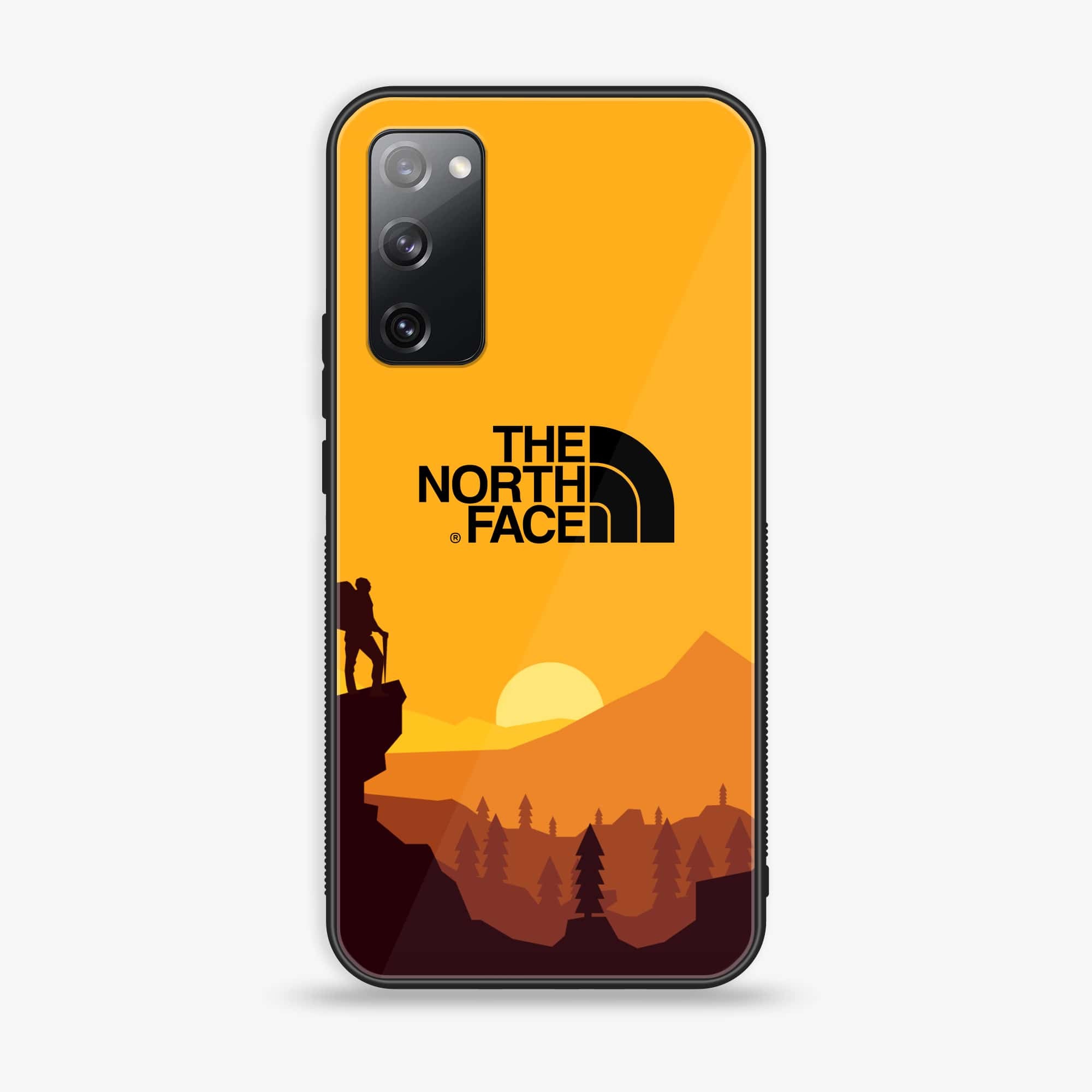 Samsung Galaxy S20 FE The North Face Series Premium Printed Glass soft Bumper shock Proof Case