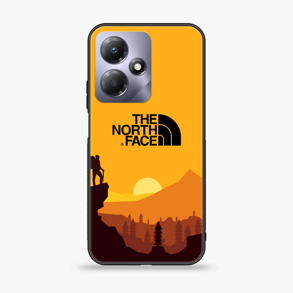 Infinix Hot 30 - The North Face Design 10 - Premium Printed Glass soft Bumper shock Proof Case CS-19616