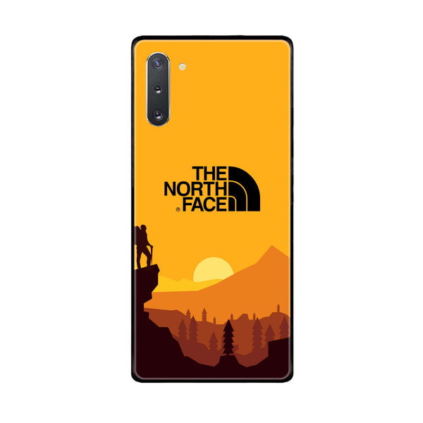 Samsung Galaxy Note 10 The North Face Design 10 Premium Printed Glass soft Bumper shock Proof Case CS-17330