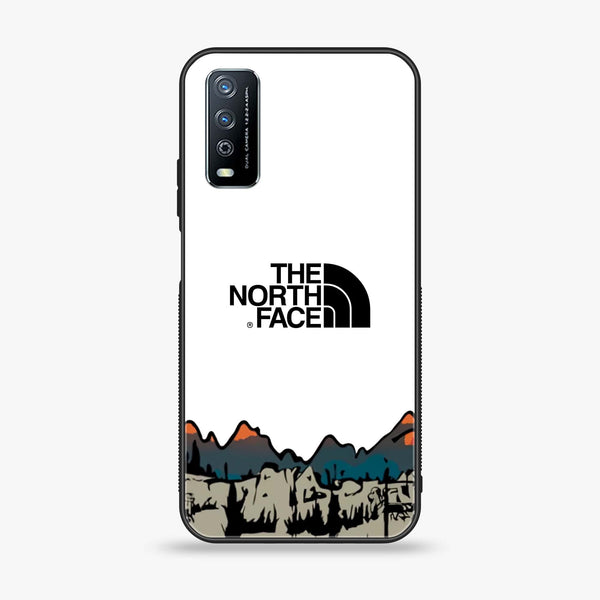 Vivo Y11s The North Face Series Premium Printed Glass soft Bumper shock Proof Case