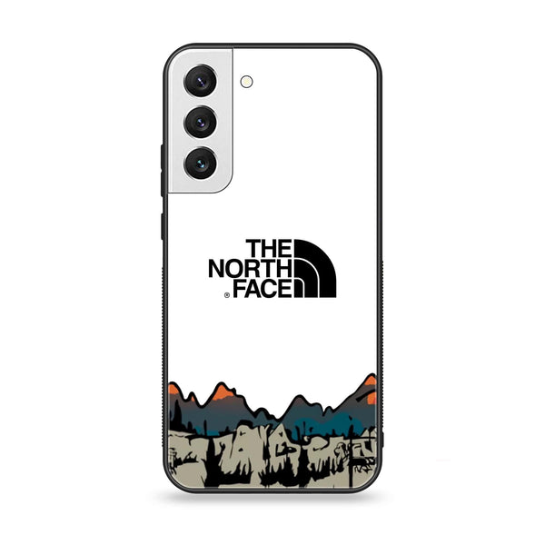 Samsung Galaxy S21 FE - The North Face Series - Premium Printed Glass soft Bumper shock Proof Case