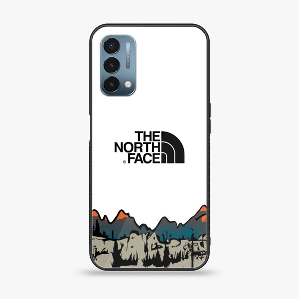 OnePlus Nord N200 5G - The North Face Series - Premium Printed Glass soft Bumper shock Proof Case
