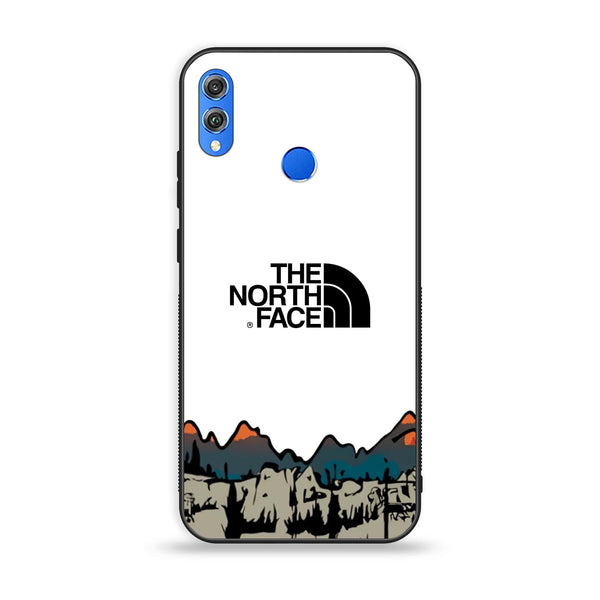 Huawei Honor 8X - The North Face Series - Premium Printed Glass soft Bumper shock Proof Case