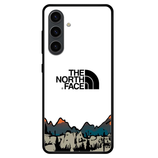 Samsung Galaxy A15 - The North Face Series - Premium Printed Glass soft Bumper shock Proof Case
