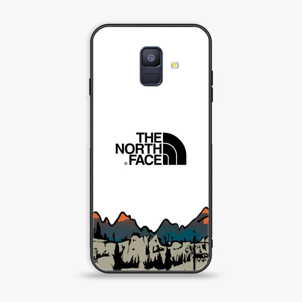 Samsung Galaxy A6 (2018) - The North Face Series - Premium Printed Glass soft Bumper shock Proof Case
