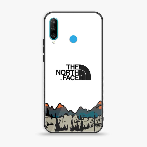 Huawei P30 lite - The North Face Series - Premium Printed Glass soft Bumper shock Proof Case