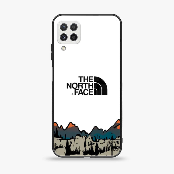 Samsung Galaxy A22 - The North Face Design 1 - Premium Printed Glass soft Bumper shock Proof Case CS-21816 CS-24330 CS-35468