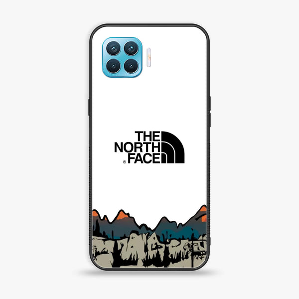 Oppo F17 Pro - The North Face Series - Premium Printed Glass soft Bumper shock Proof Case
