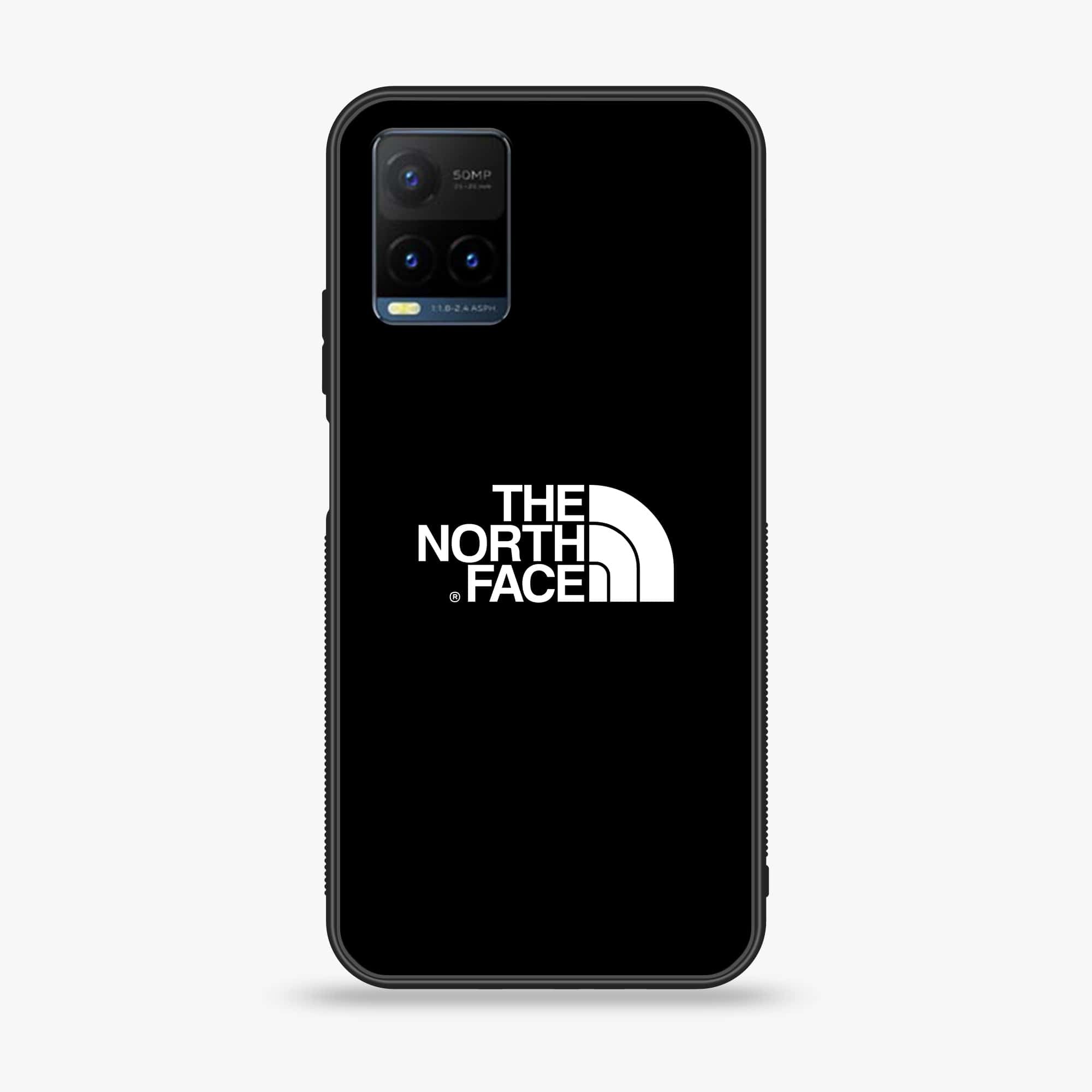 Vivo Y21a - The North Face Series - Premium Printed Glass soft Bumper shock Proof Case