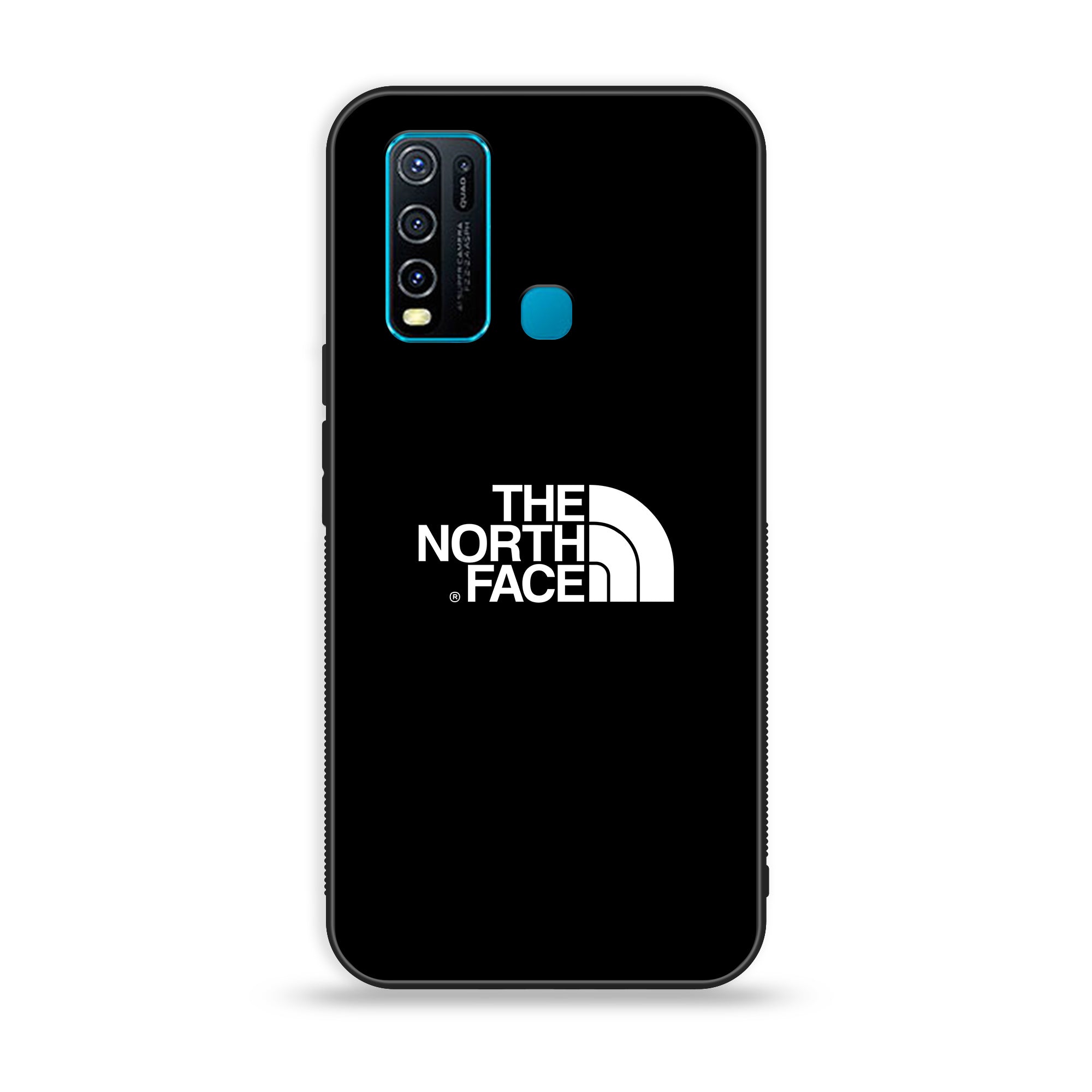 Vivo Y50 - The North Face Series - Premium Printed Glass soft Bumper shock Proof Case
