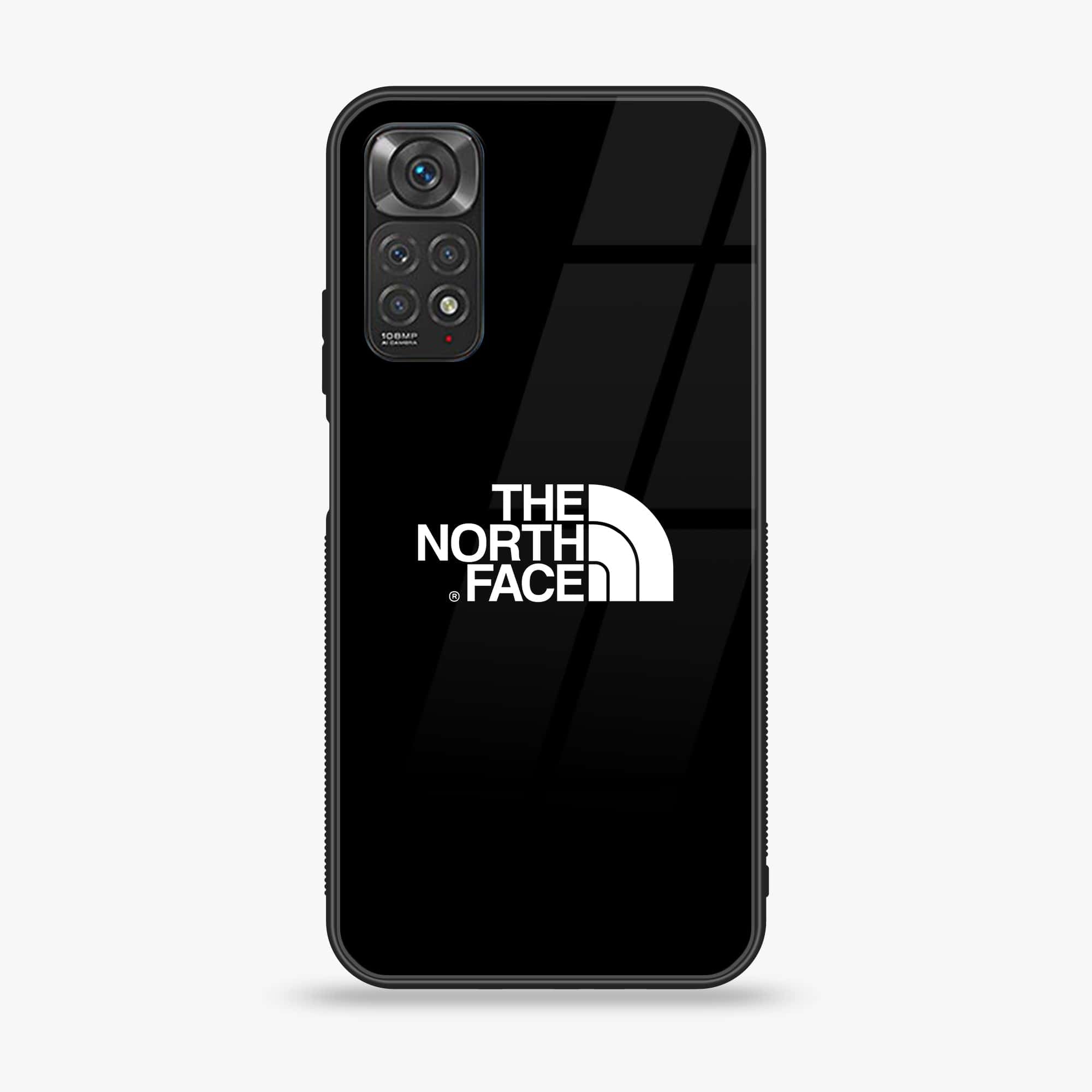 Xiaomi Redmi Note 11 4G The North Face Series Premium Printed Glass soft Bumper shock Proof Case