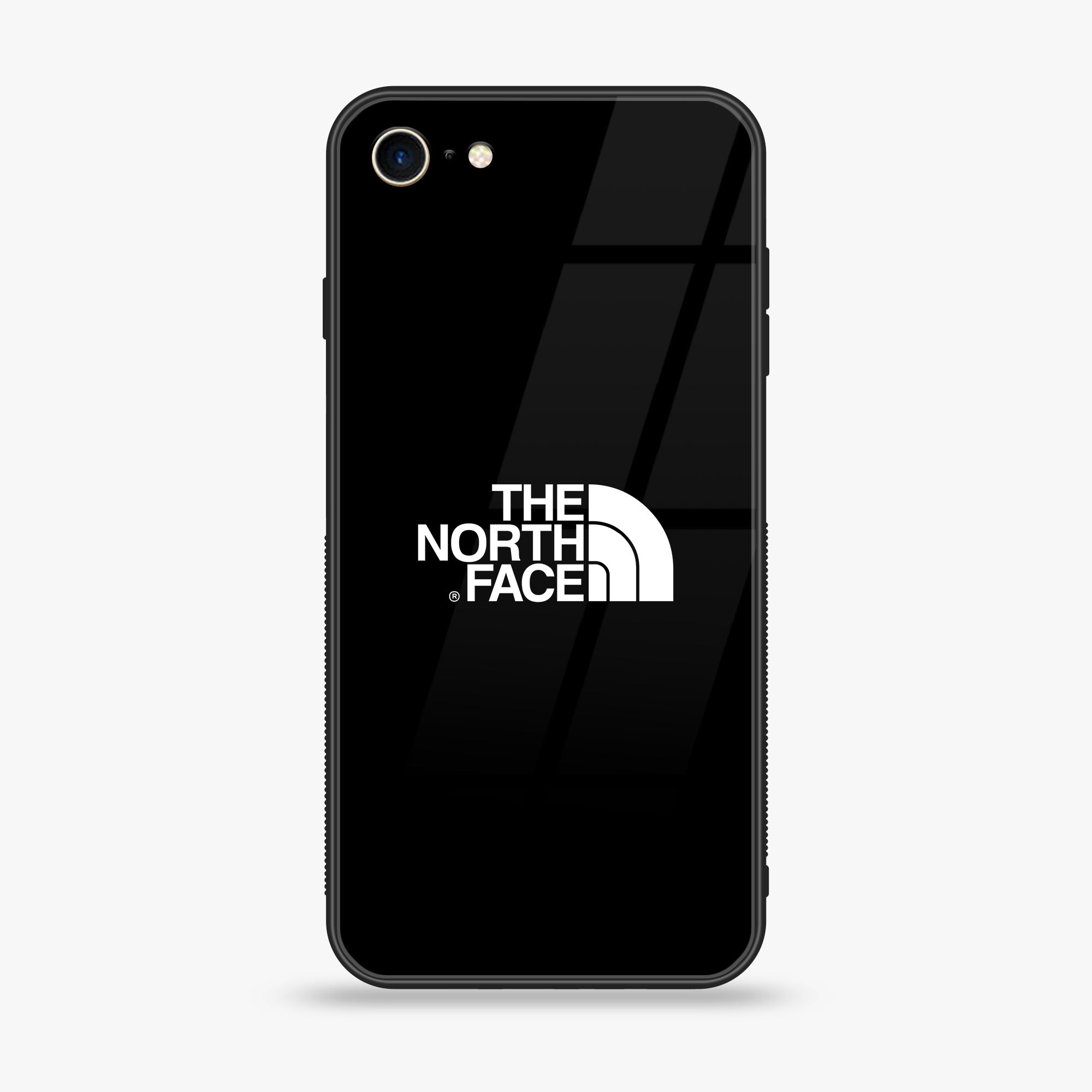 iPhone SE 2020 - The North Face Series - Premium Printed Glass soft Bumper shock Proof Case