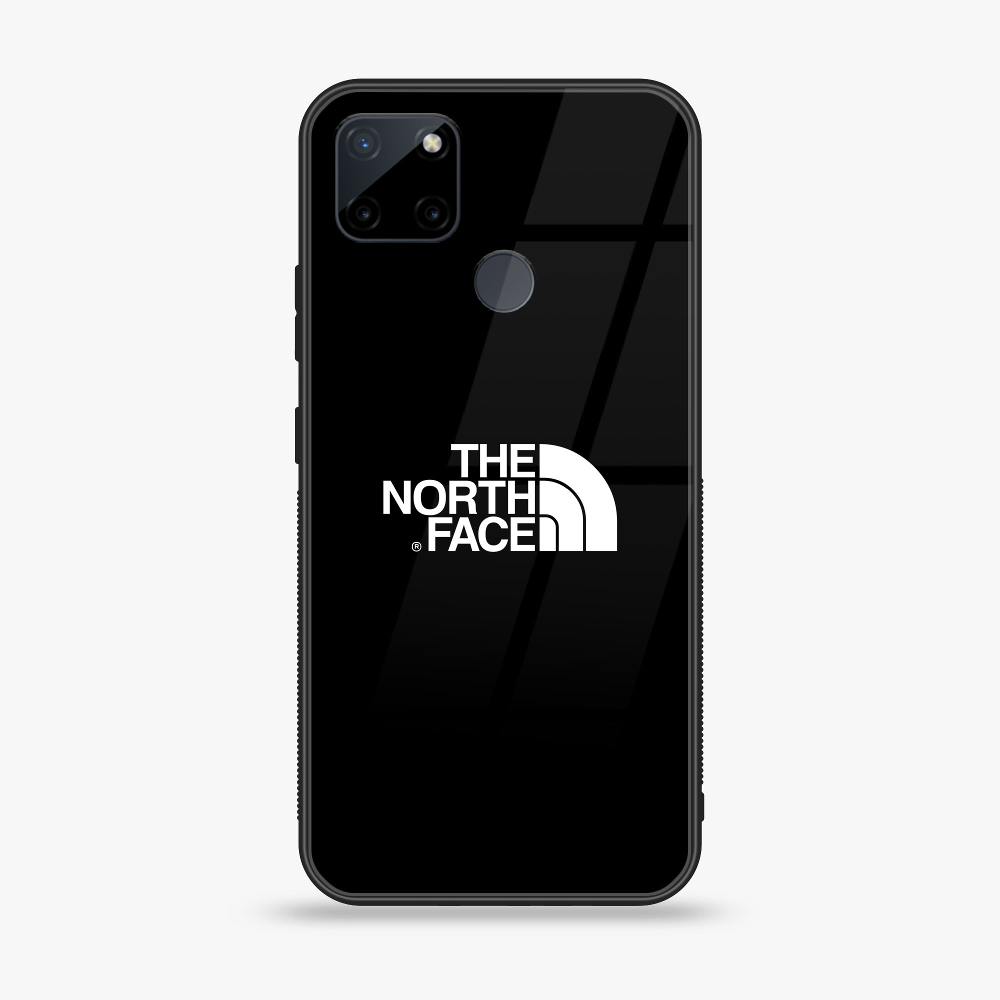 Realme C21Y - The North Face Series - Premium Printed Glass soft Bumper shock Proof Case