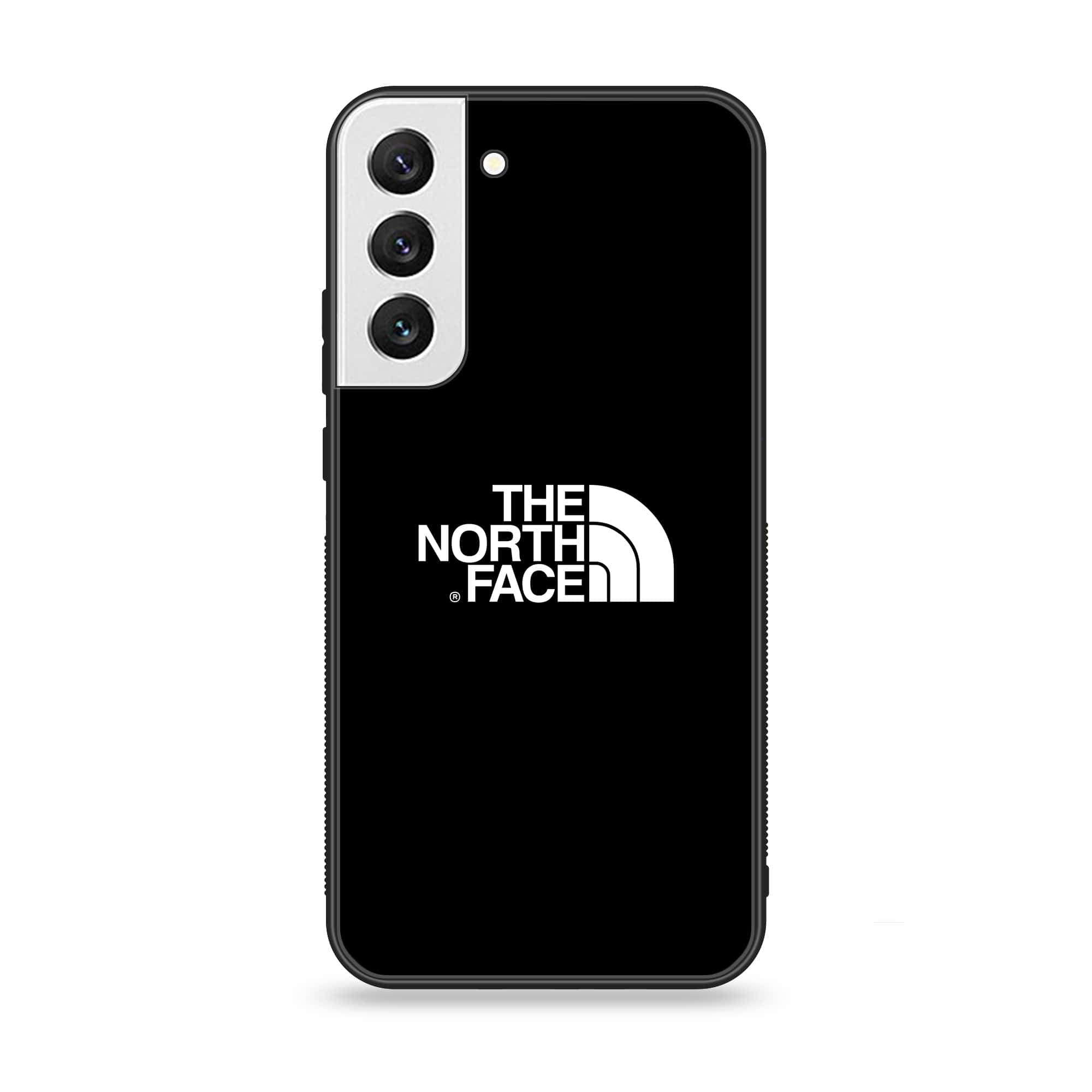 Samsung Galaxy S22 - The North Face Series - Premium Printed Glass soft Bumper shock Proof Case