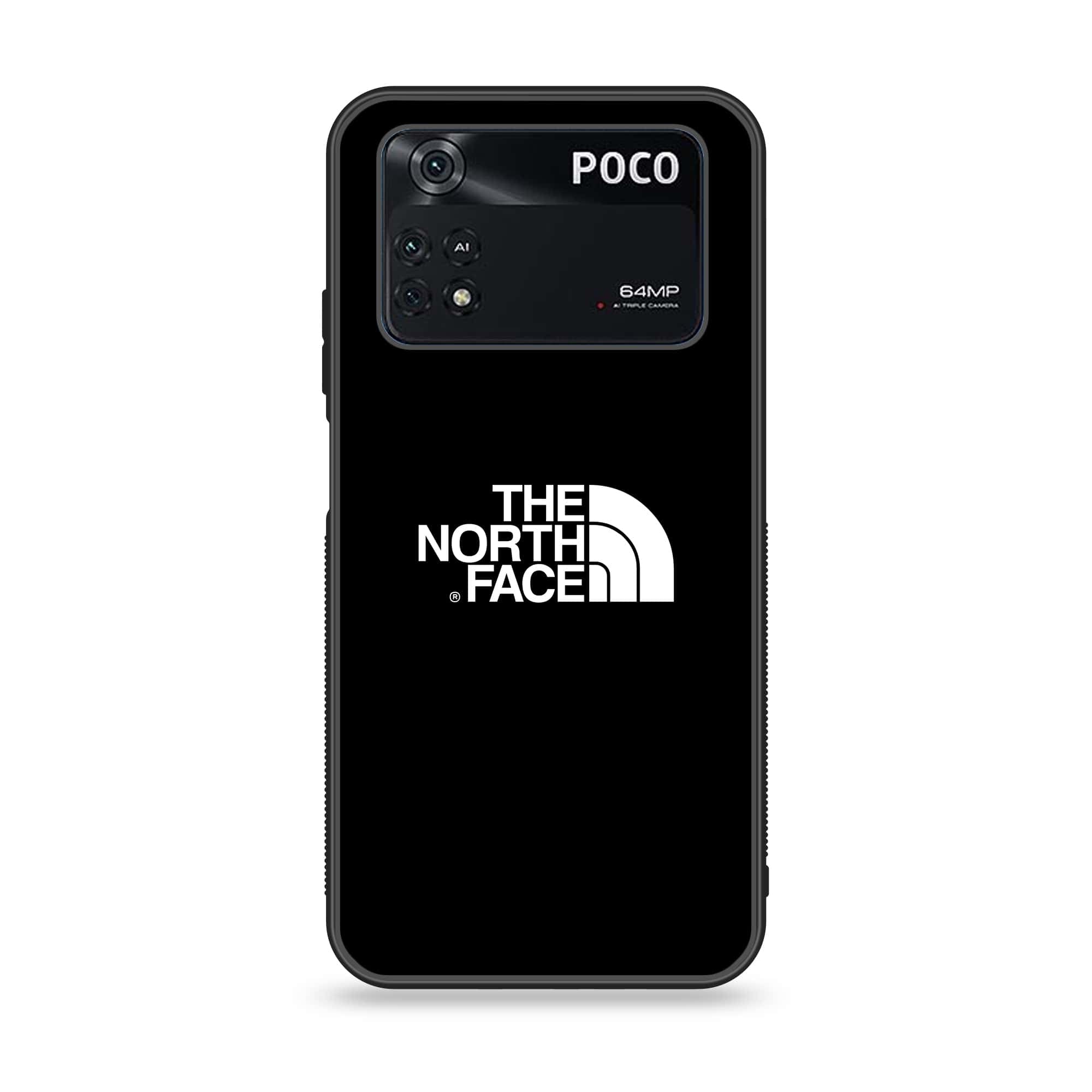 Xiaomi Poco M4 Pro 4G - The North Face Series - Premium Printed Glass soft Bumper shock Proof Case