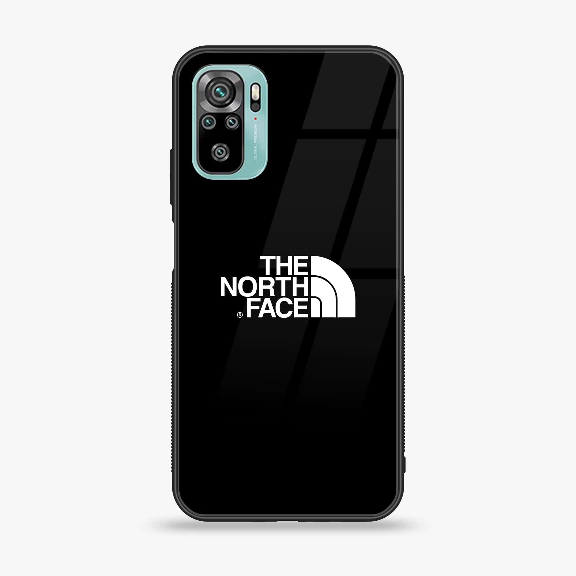 Xiaomi Redmi Note 10 - The North Face Series - Premium Printed Glass soft Bumper shock Proof Case