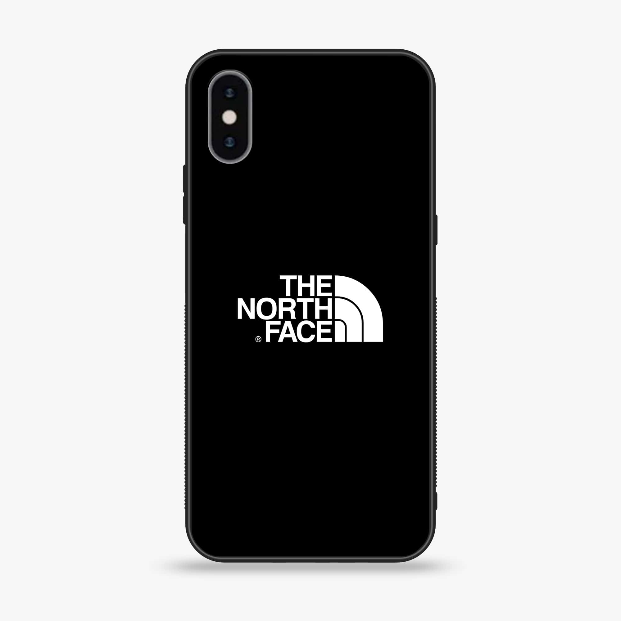 iPhone XS Max - The North Face Series - Premium Printed Glass soft Bumper shock Proof Case