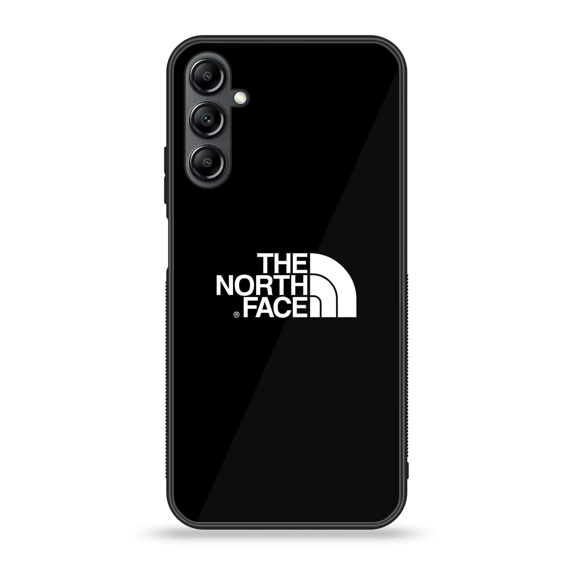 Samsung Galaxy A25 - The North Face Series - Premium Printed Glass soft Bumper shock Proof Case