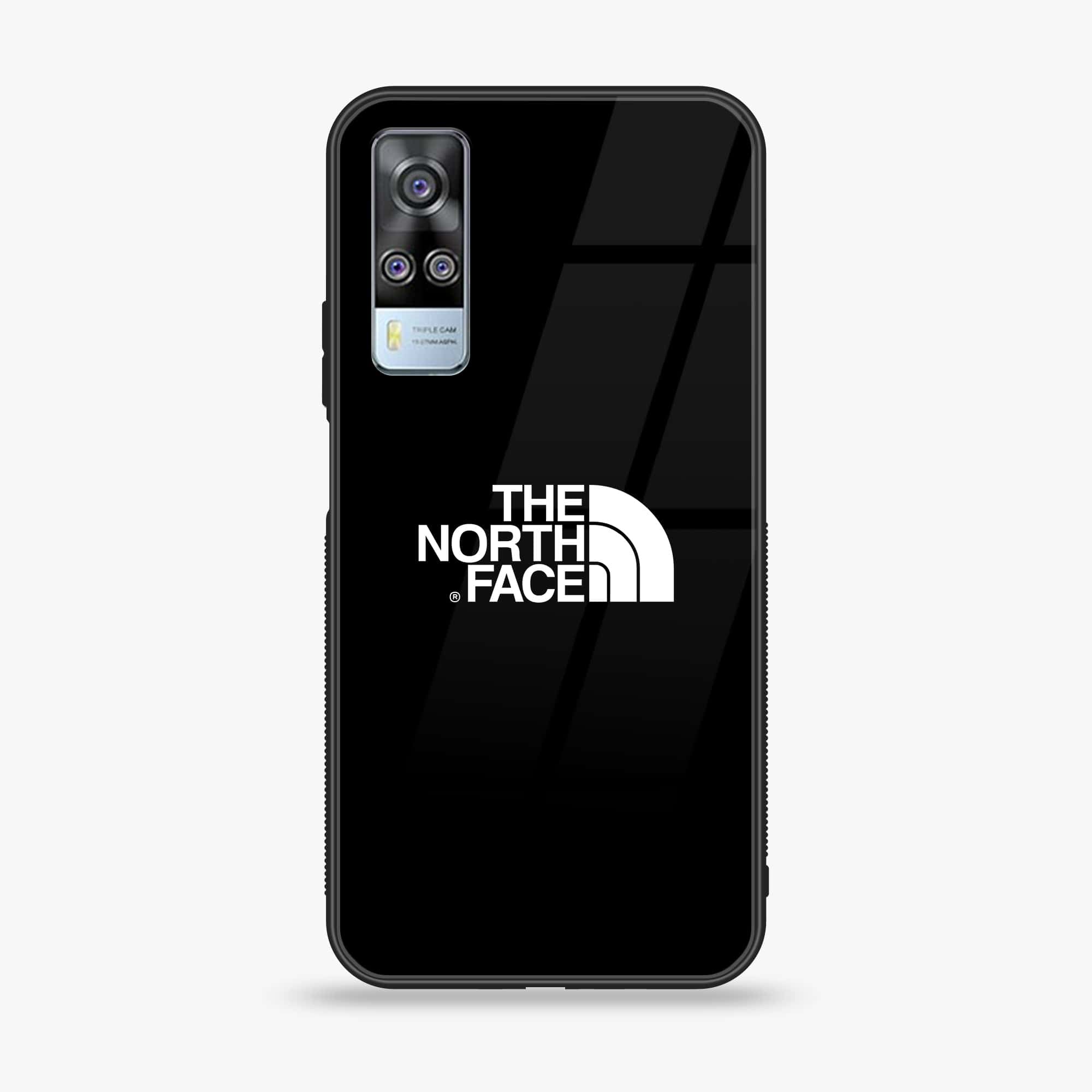 Vivo Y51 2020 - The North Face Series - Premium Printed Glass soft Bumper shock Proof Case