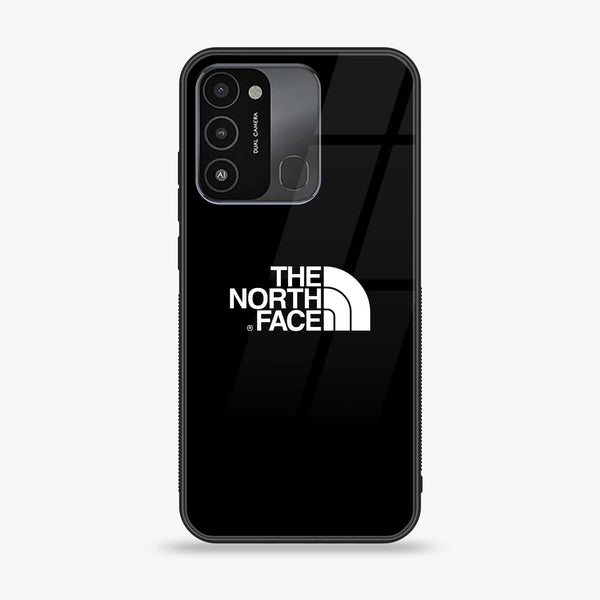 Tecno Spark 8C The North Face Design 2  Premium Printed Glass soft Bumper shock Proof Case CS-17857