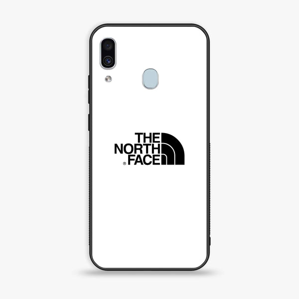 Galaxy A20/A30 - The North Face Design 3 - Premium Printed Glass soft Bumper shock Proof Case CS-13555