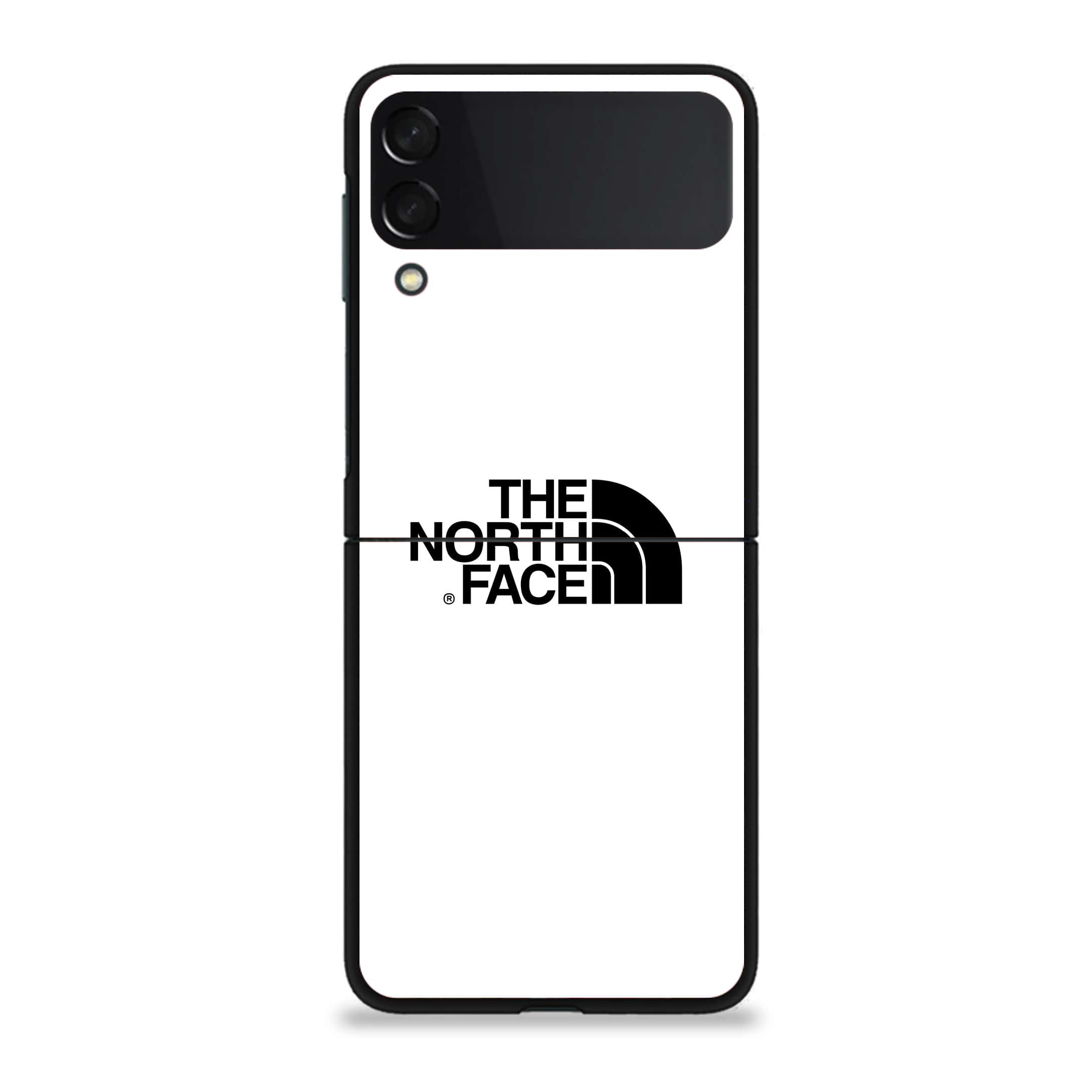 Galaxy Z Flip 3 - The North Face Series - Premium Printed Glass soft Bumper shock Proof Case