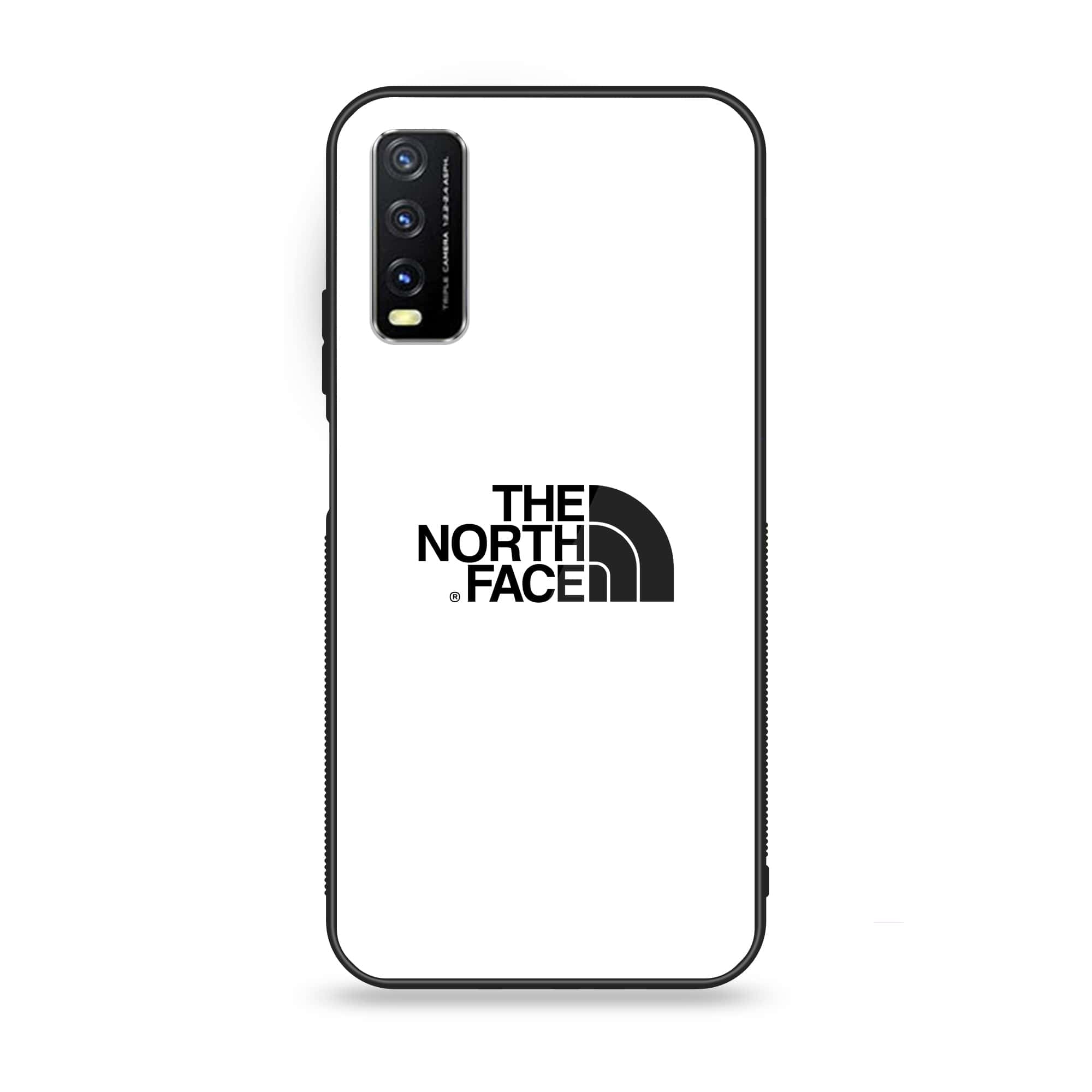 Vivo Y20a - The North Face Series - Premium Printed Glass soft Bumper shock Proof Case