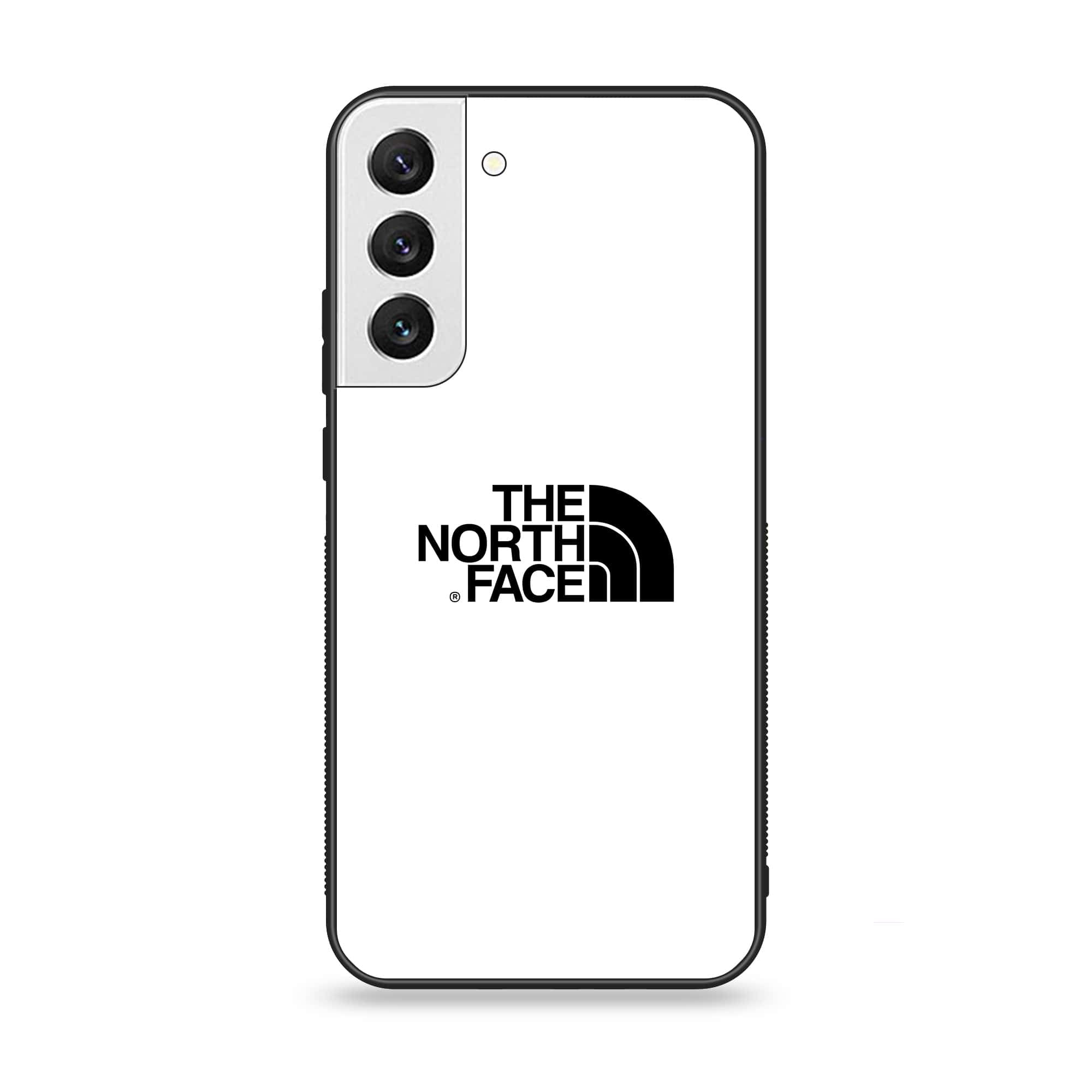 Samsung Galaxy S22 - The North Face Series - Premium Printed Glass soft Bumper shock Proof Case