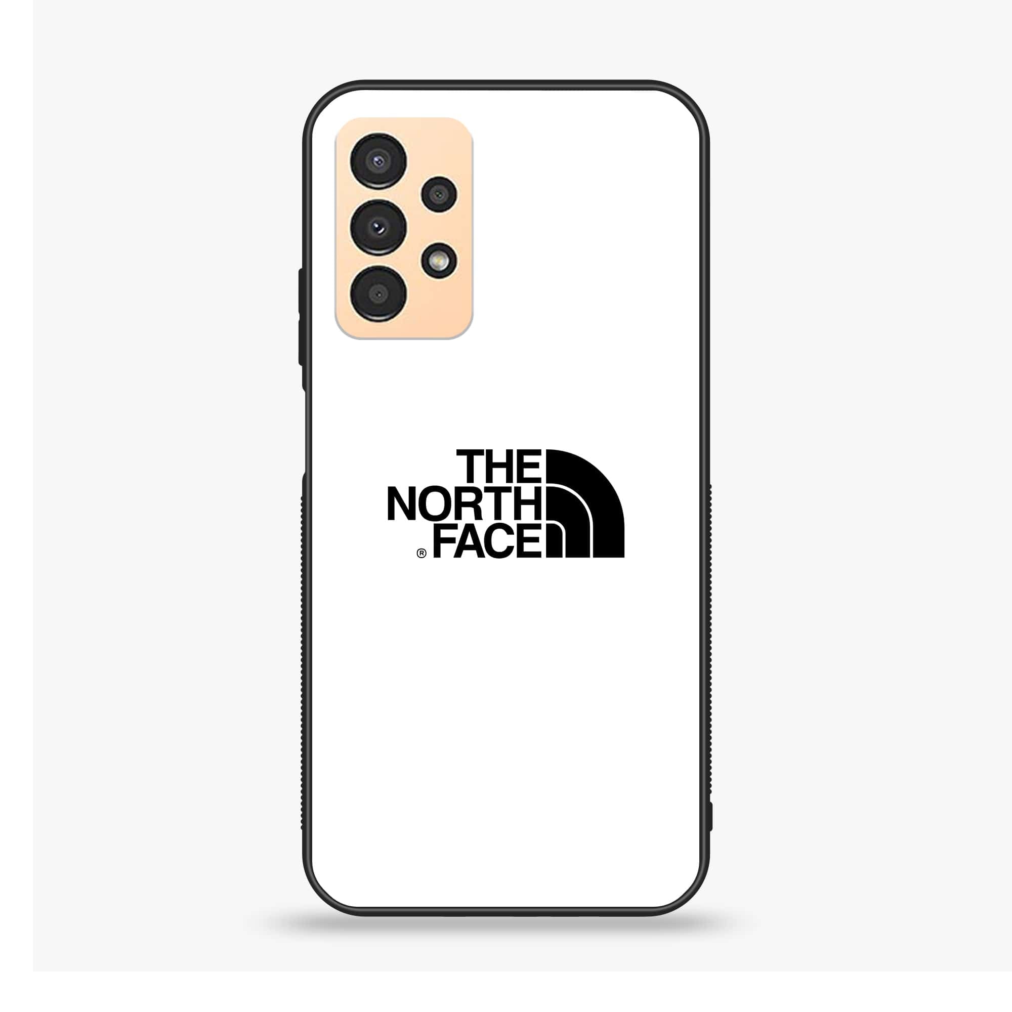 Samsung Galaxy A13 - The North Face Series - Premium Printed Glass soft Bumper shock Proof Case