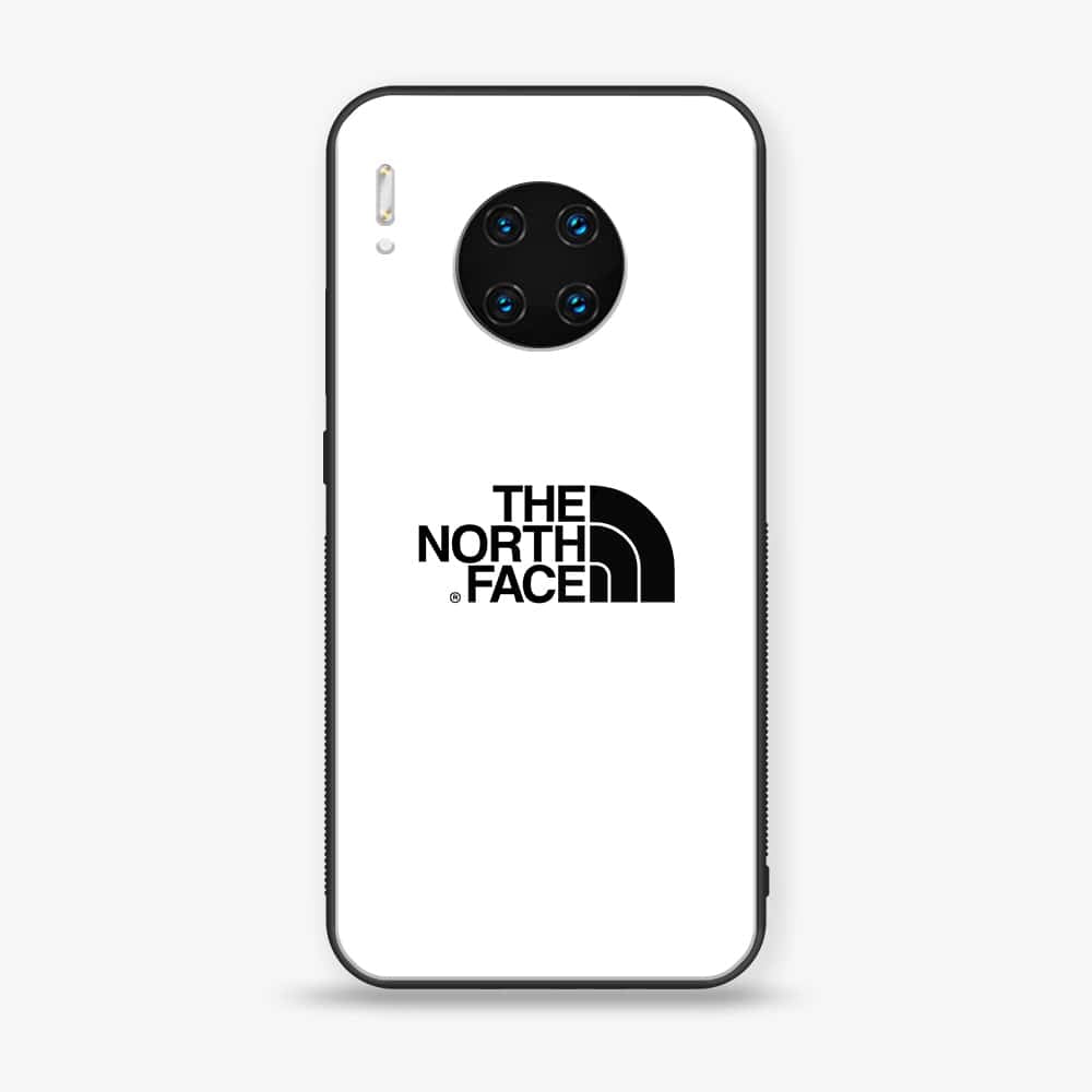 Huawei Mate 30 Pro - The North Face Series - Premium Printed Glass soft Bumper shock Proof Case