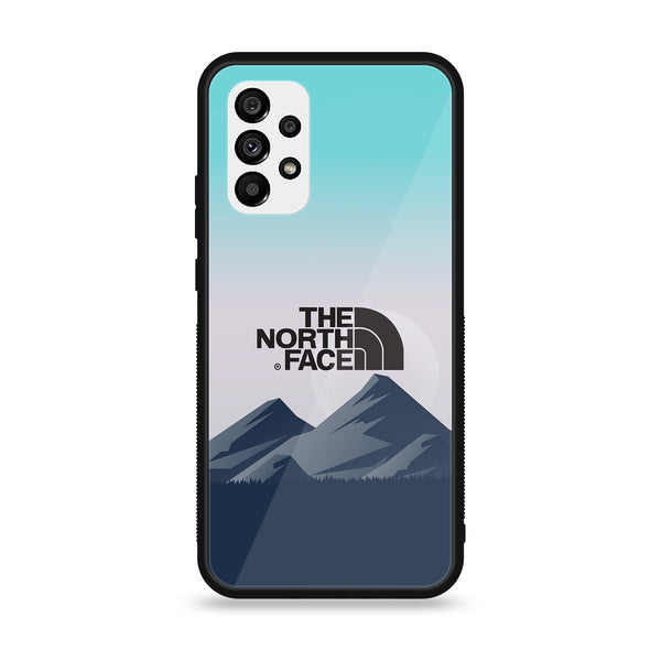 Samsung Galaxy A73 - The North Face Design 4 - Premium Printed Glass soft Bumper shock Proof Case CS-12196