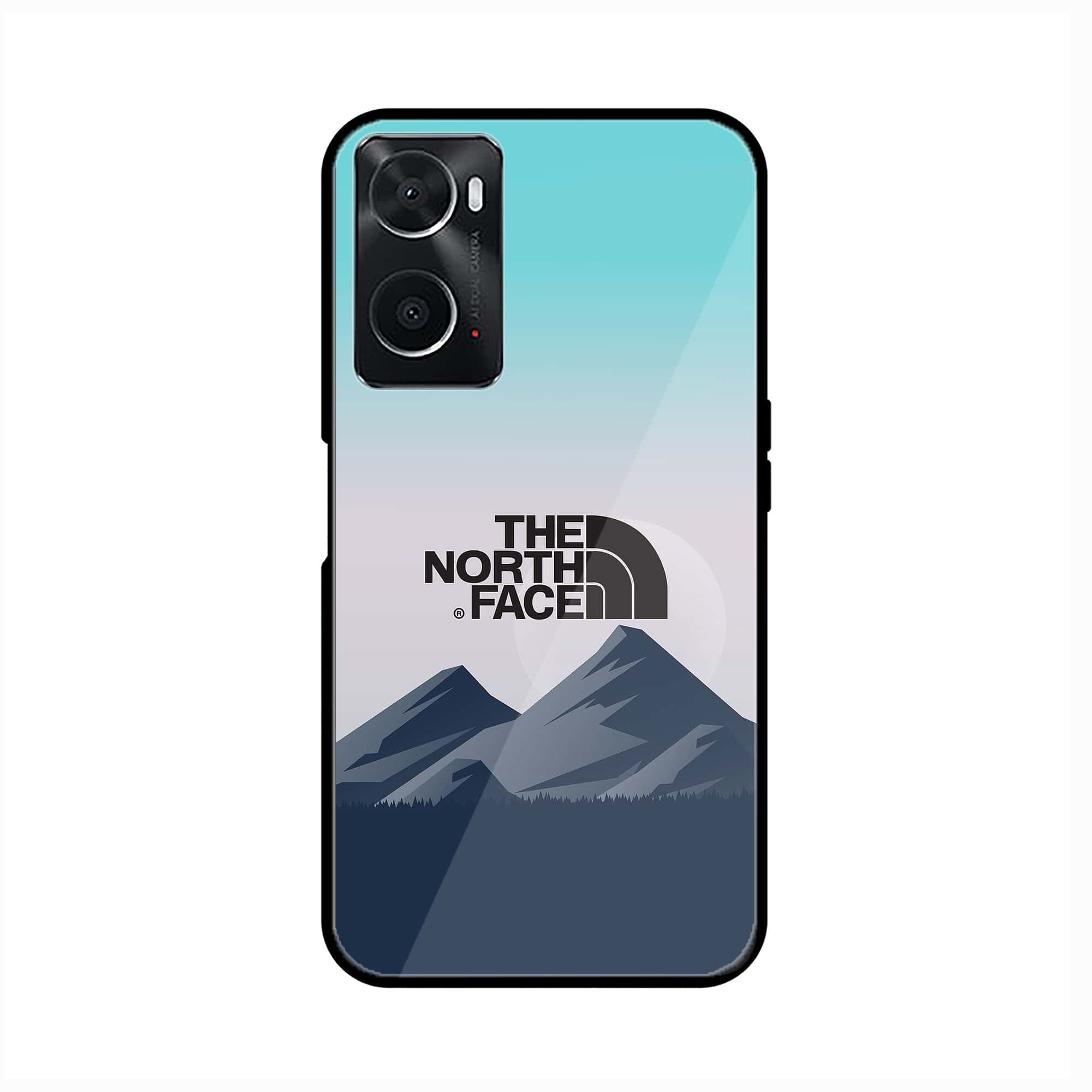 Oppo A36 The North Face Series Premium Printed Glass soft Bumper shock Proof Case