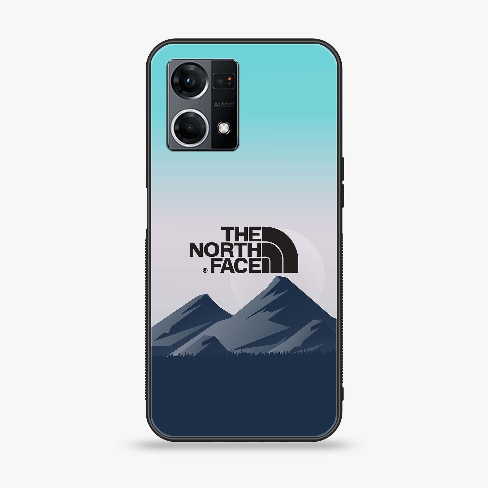 Oppo F21 Pro 4G The North Face Series Premium Printed Glass soft Bumper shock Proof Case