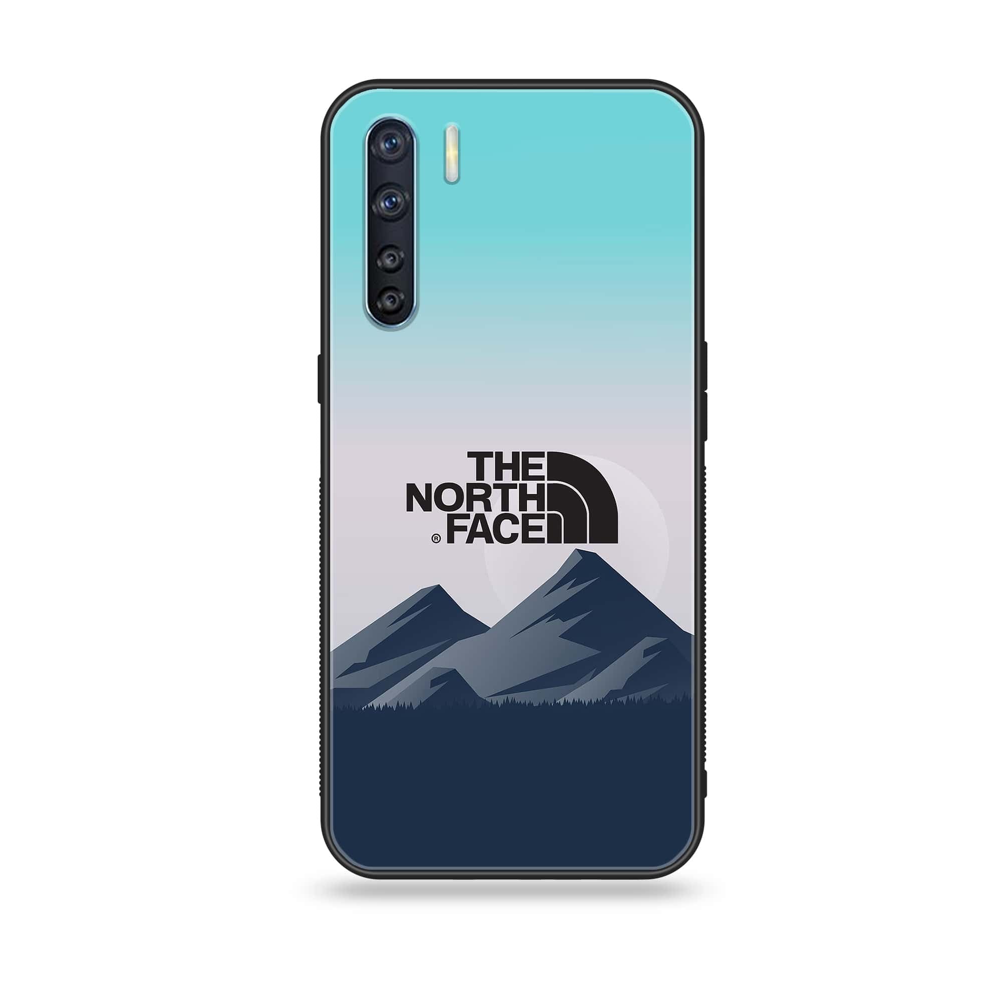 Oppo F15 - The North Face Series - Premium Printed Glass soft Bumper shock Proof Case