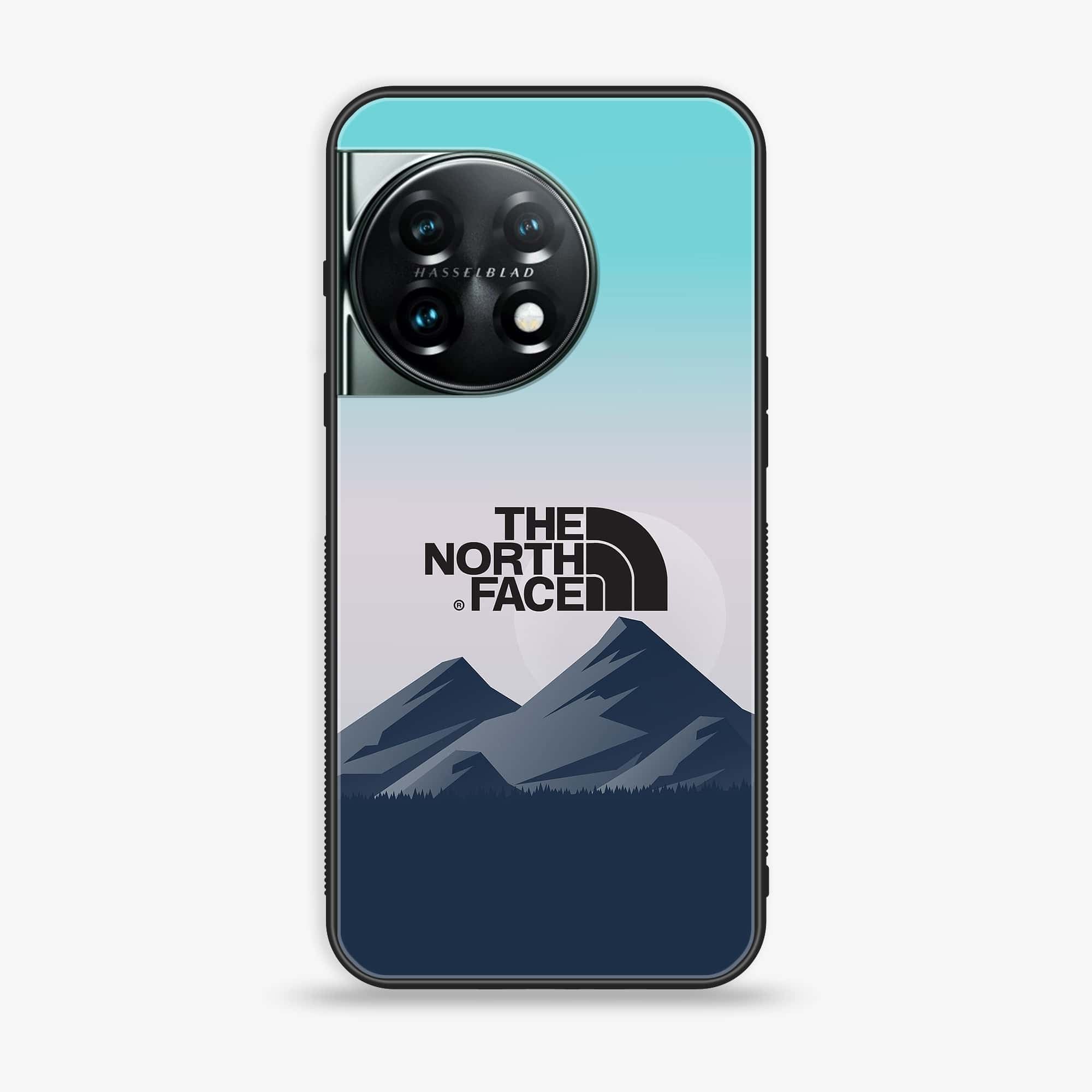 OnePlus 11 5G - The North Face Series - Premium Printed Glass soft Bumper shock Proof Case