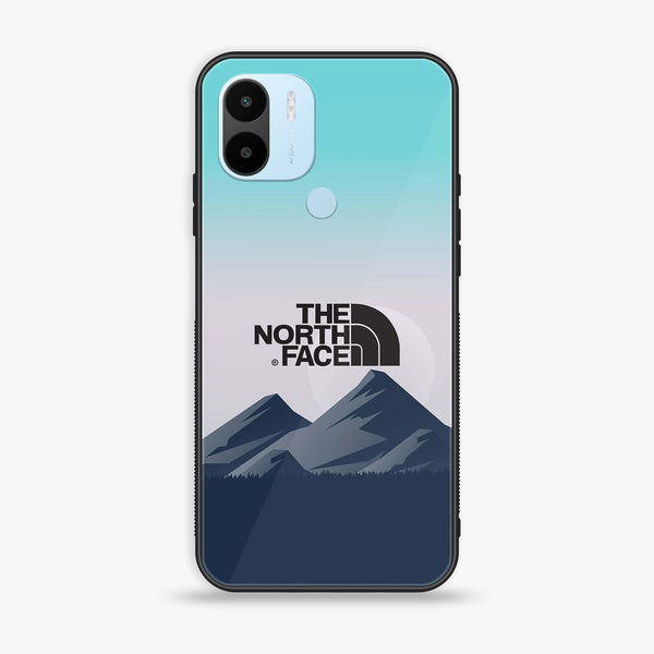 Xiaomi Redmi A1 Plus - The North Face Design 4- Premium Printed Glass soft Bumper shock Proof Case CS-11720