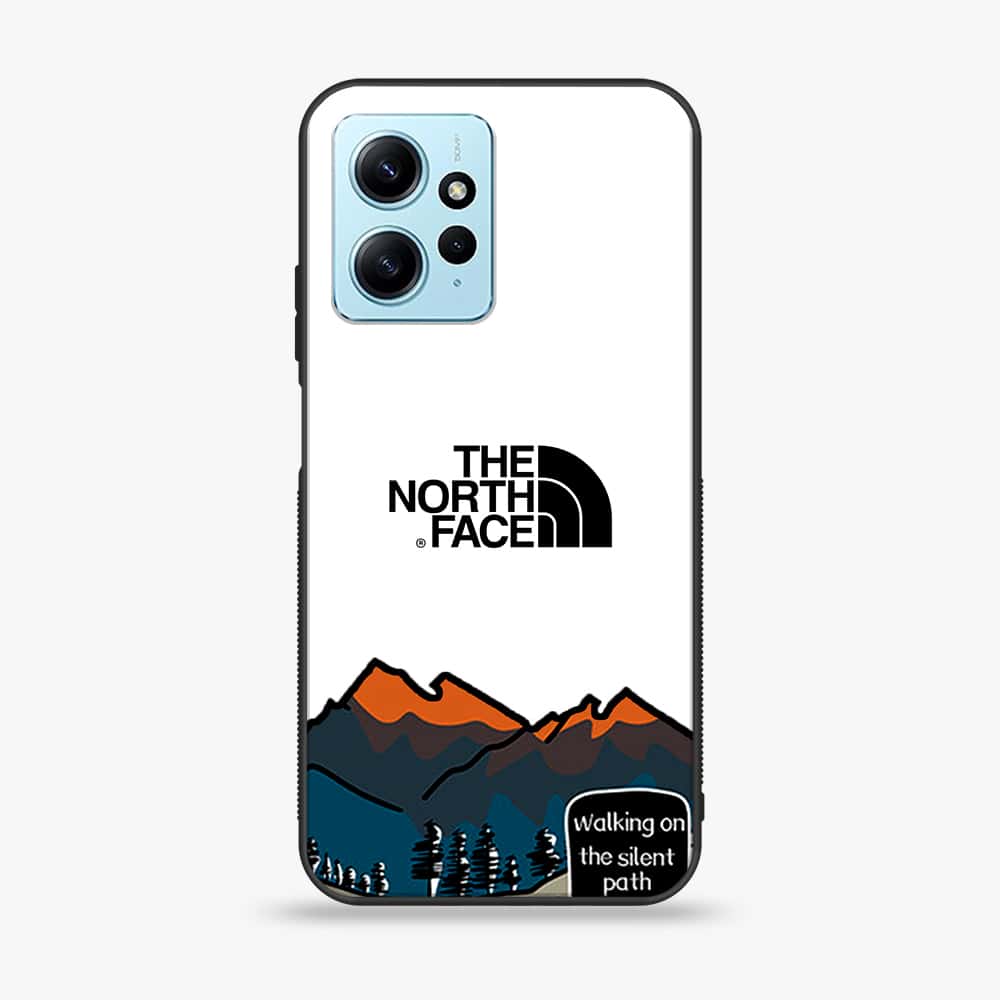 Xiaomi Redmi Note 12 - The North Face Series - Premium Printed Glass soft Bumper shock Proof Case